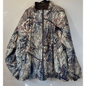 Cabela's Mossy Oak Duck Blind Camo Hunting Insulated Jacket Men's 3XL